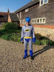 Mark Leach in Batman outfit